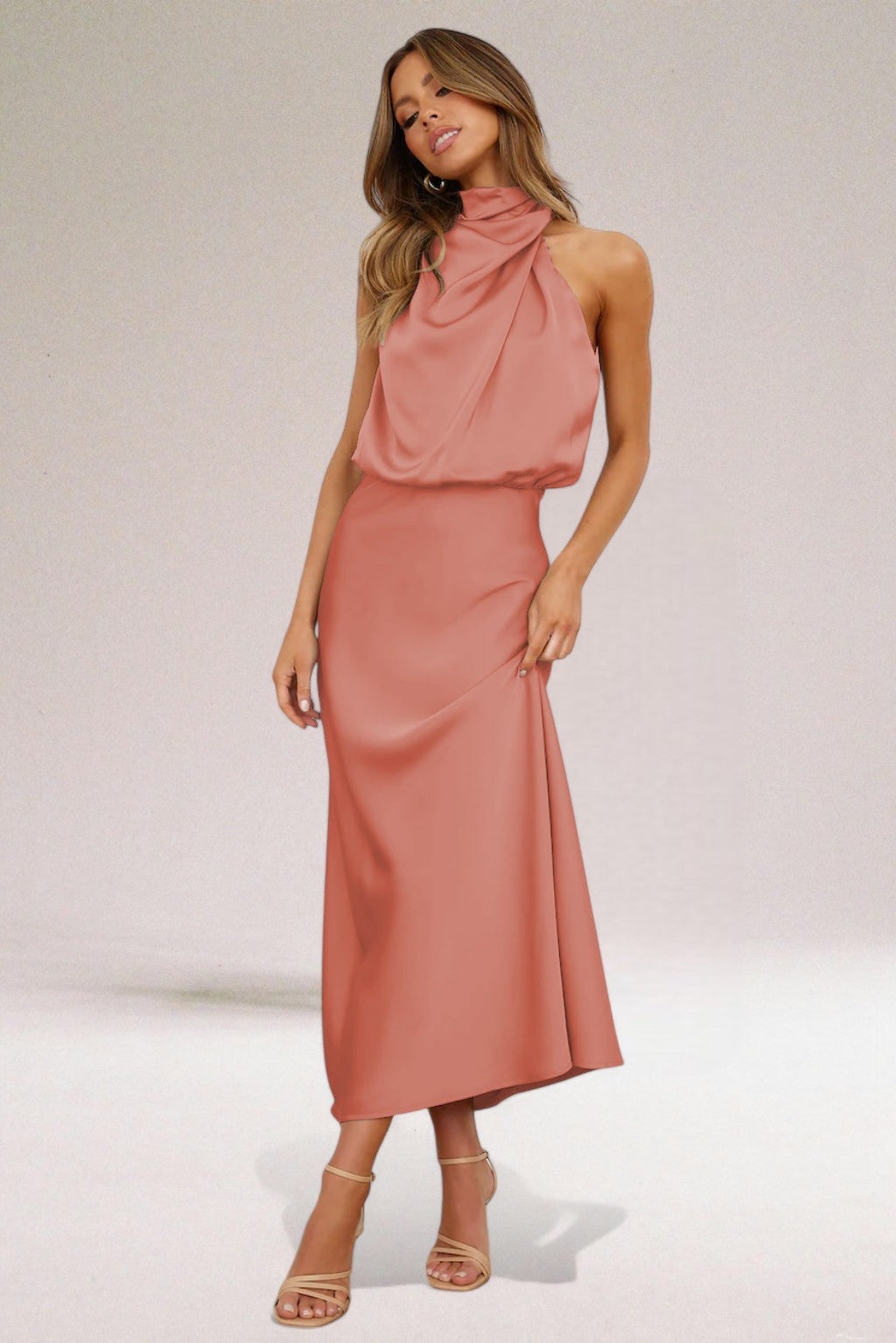 Nina – Elegant Halterneck Dress