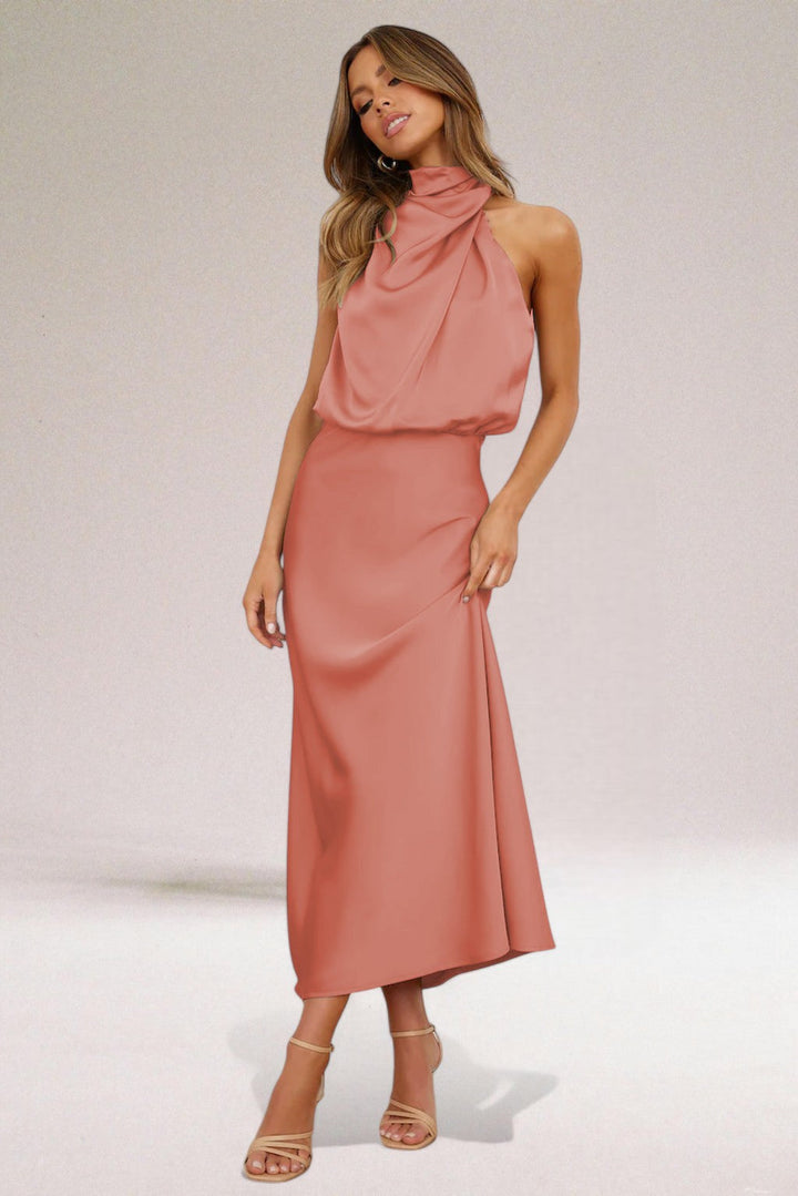 Nina – Elegant Halterneck Dress