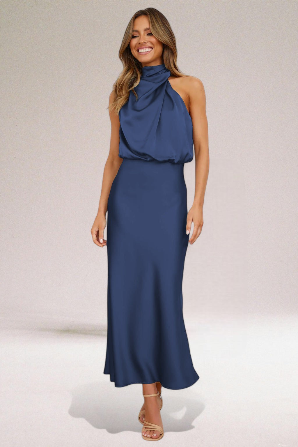 Nina – Elegant Halterneck Dress
