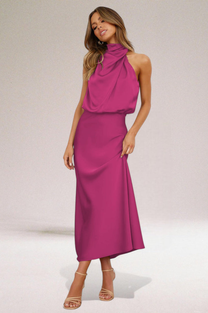 Nina – Elegant Halterneck Dress