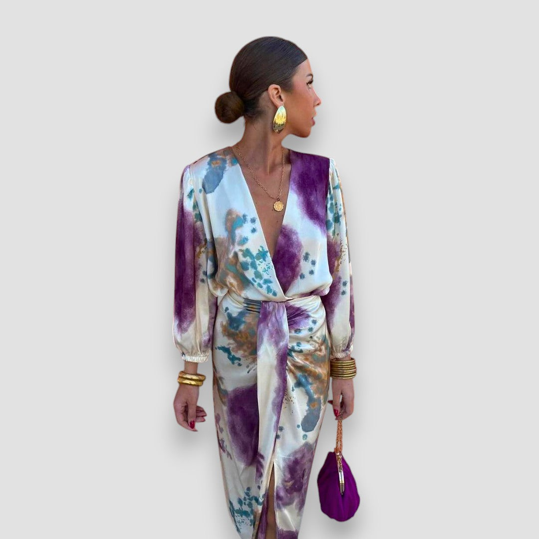 Mia – Elegant V-Neck Dress
