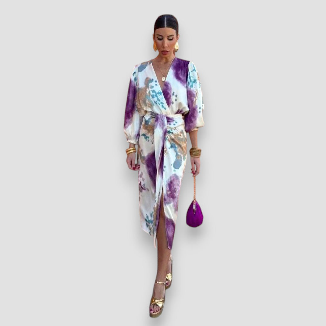 Mia – Elegant V-Neck Dress