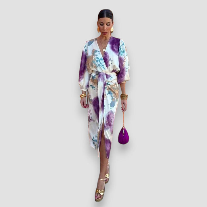 Mia – Elegant V-Neck Dress