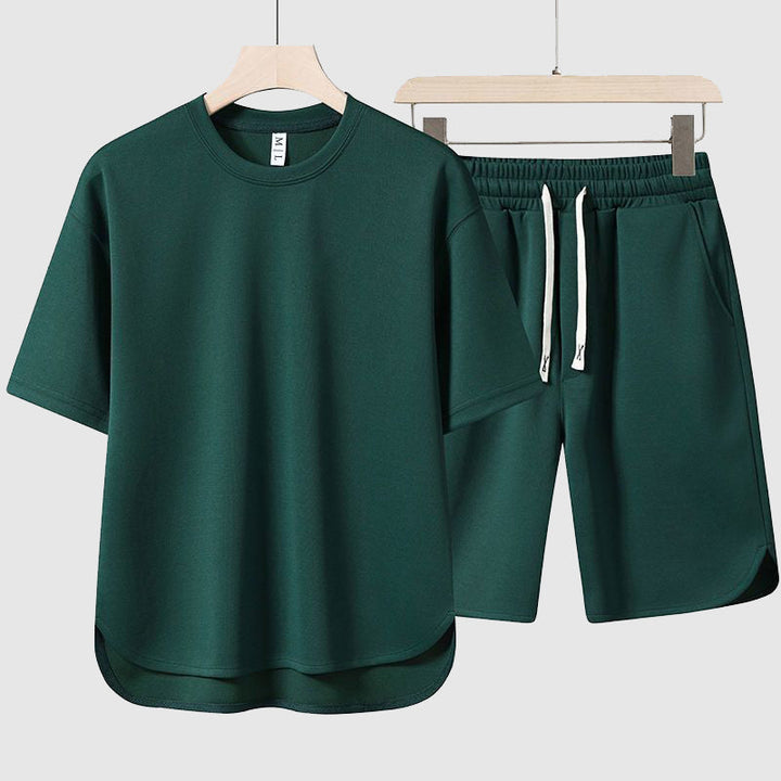 The Solaro – Oversized Knit Shirt & Shorts Duo