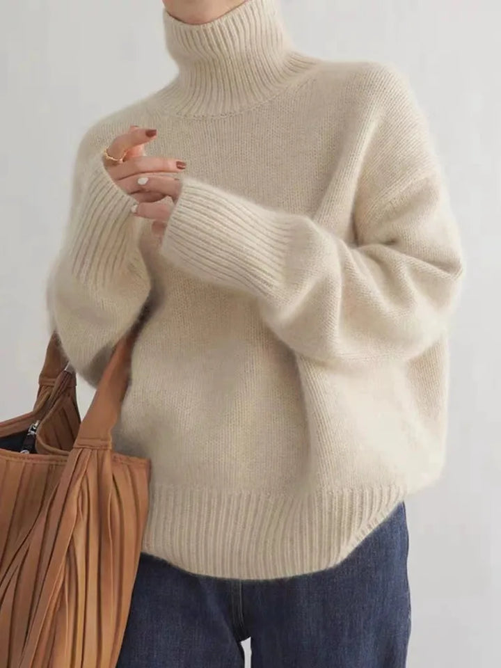 Ladies’ Wool Turtleneck Sweater