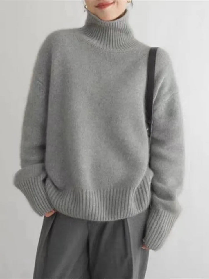 Ladies’ Wool Turtleneck Sweater