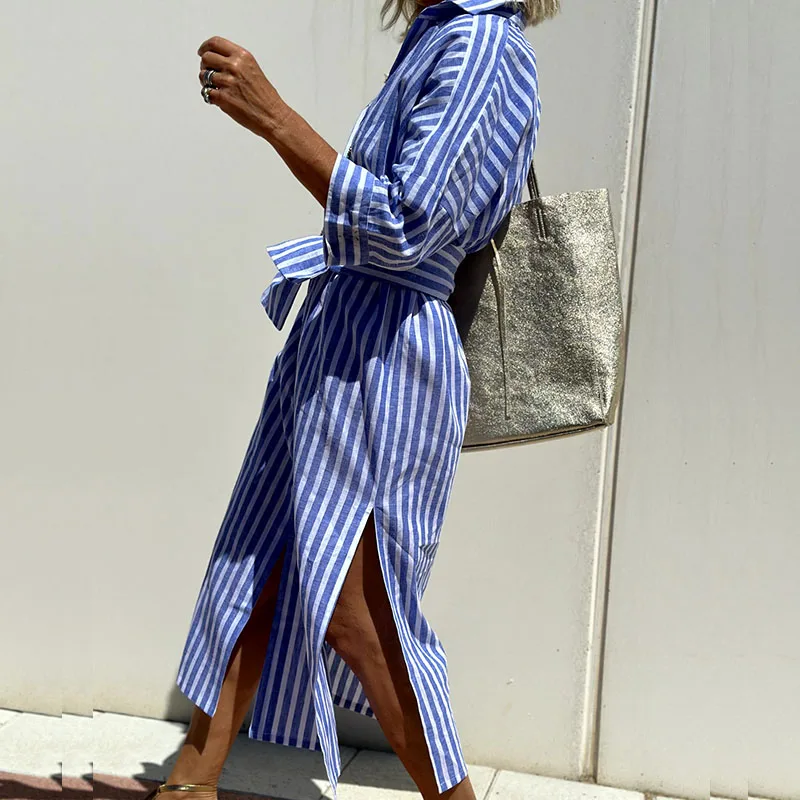 Cathalina – The Striped Shirt Dress