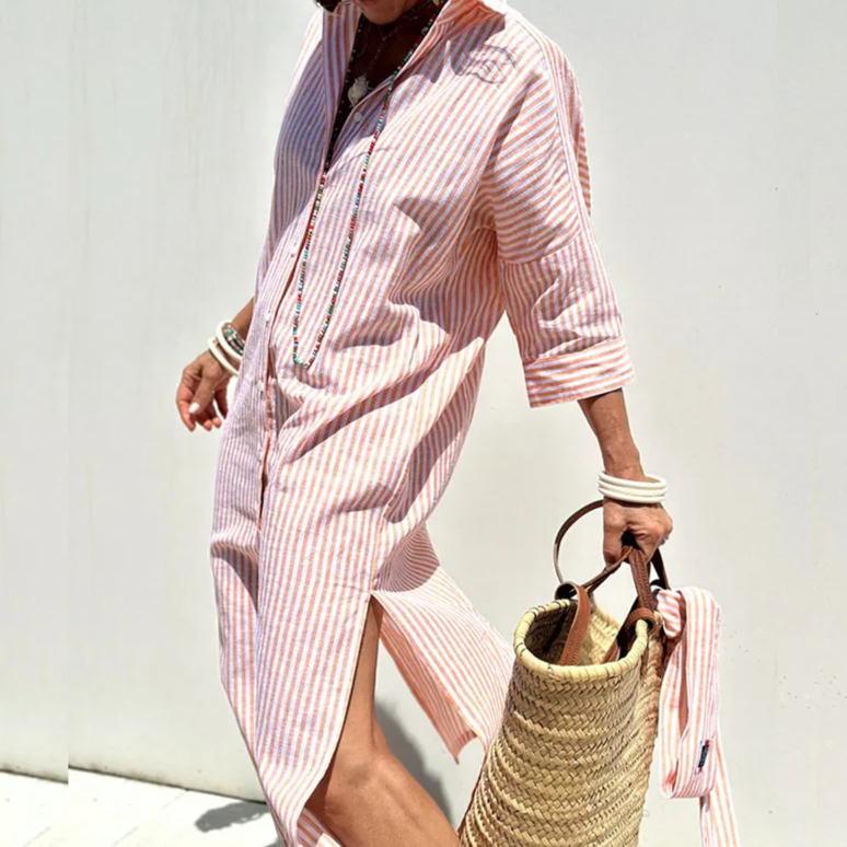 Cathalina – The Striped Shirt Dress