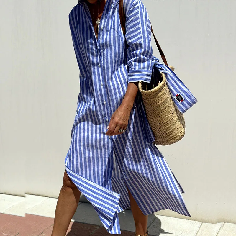 Cathalina – The Striped Shirt Dress