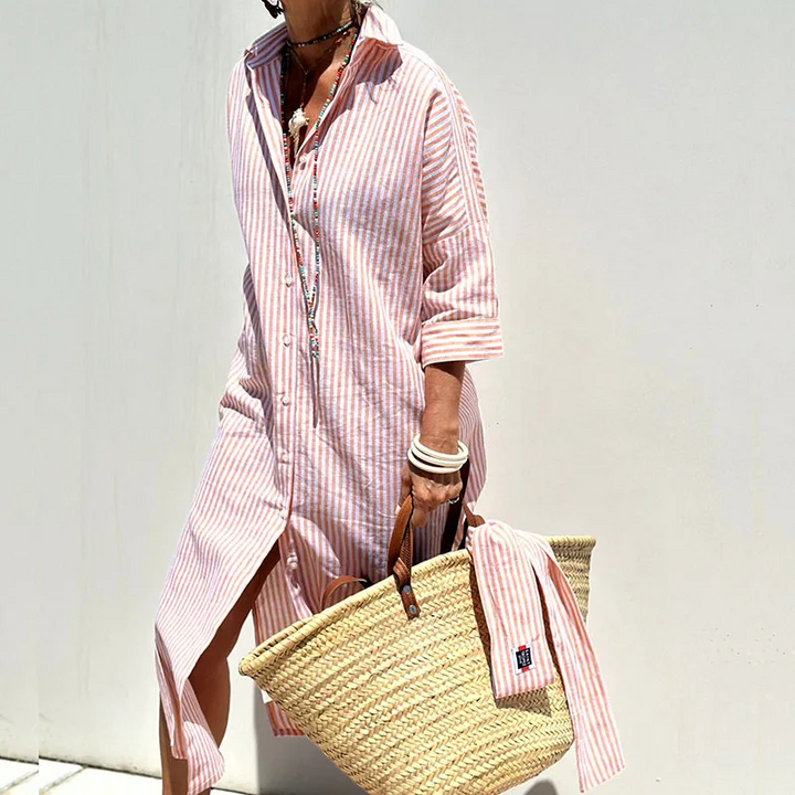 Cathalina – The Striped Shirt Dress