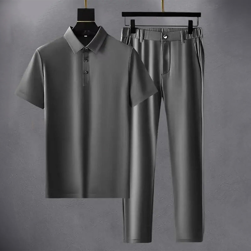 The Langford – Turn-Down Collar Shirt &amp; Trouser Set