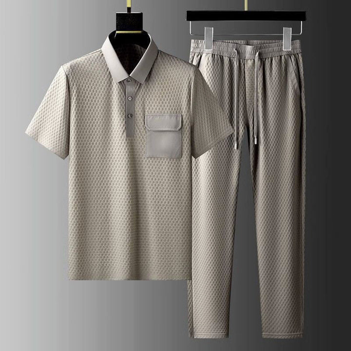The Willowmoor – Refined Long-Sleeve Polo & Jogger Set