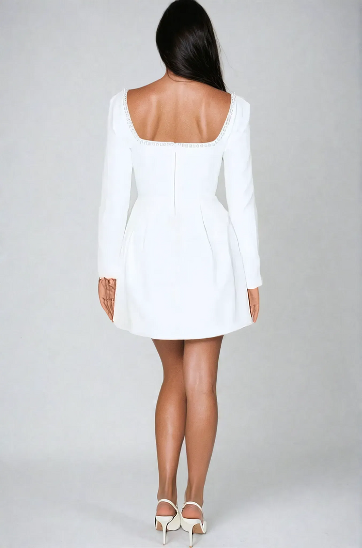 Valerie – Glamorous Mini Dress with Pearl Details