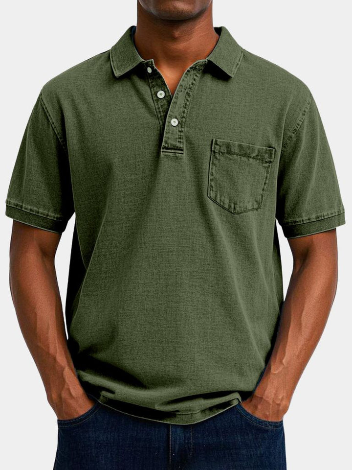 The Langston – Sky-Toned Polo Shirt