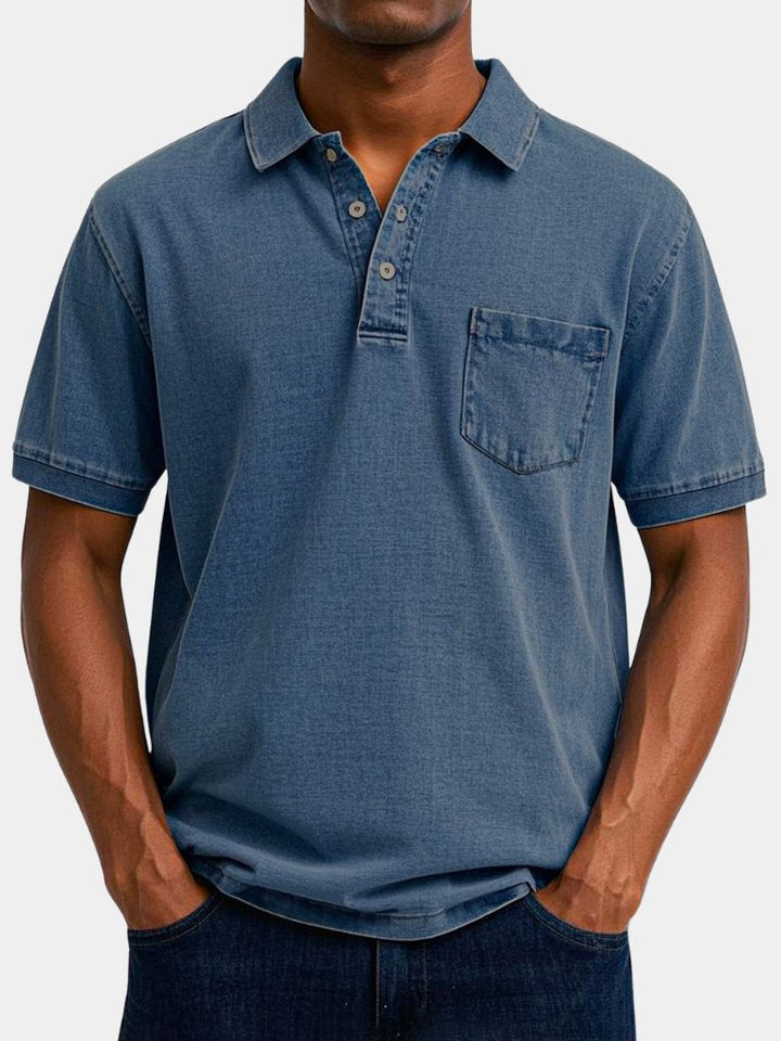 The Langston – Sky-Toned Polo Shirt