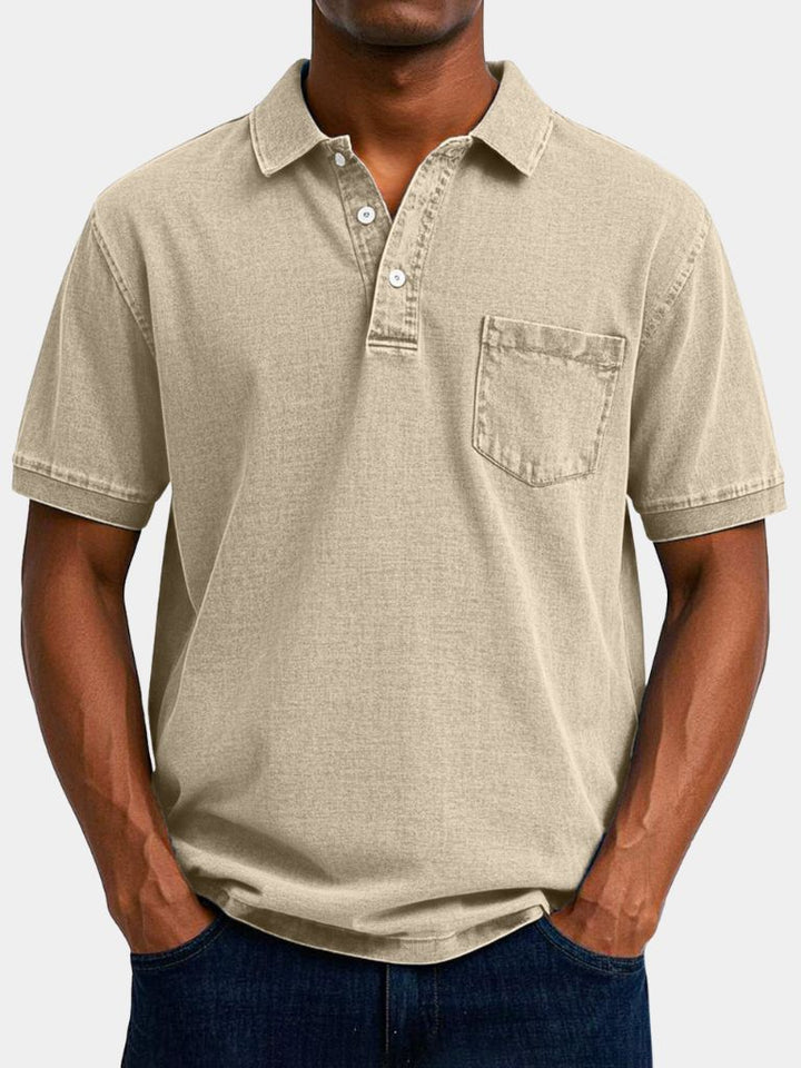 The Langston – Sky-Toned Polo Shirt