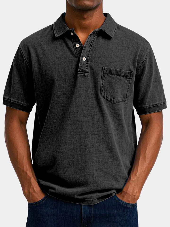 The Langston – Sky-Toned Polo Shirt