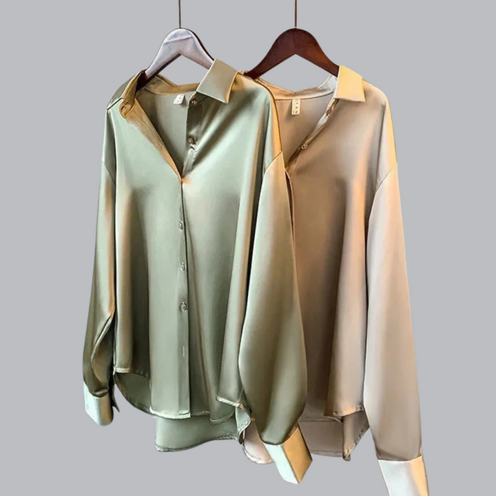 Samt Rose – Elegant Velvet Blouse