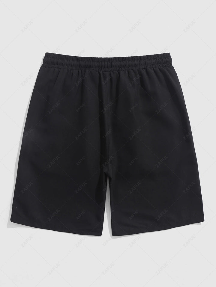 The Grayson Cole – Crown K Graphic Tee & Casual Shorts in White