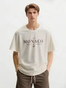 The Sutton Marlowe – Monaco Yacht Club Tee & Drawstring Shorts in White