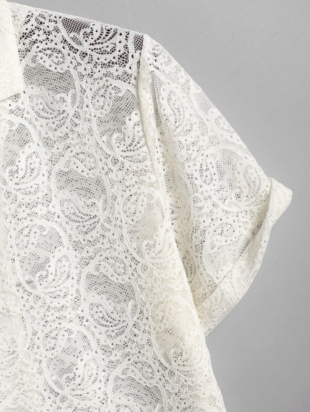 The Silvano Hart – Lace Jacquard Shirt & Linen Drawstring Trousers in Black