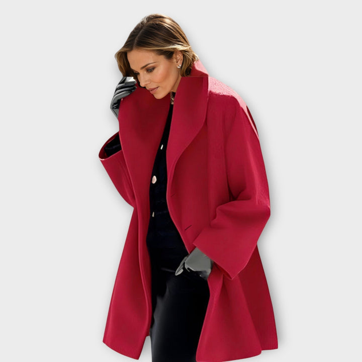 Marit – Windproof Wool Coat with Timeless Elegance